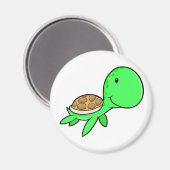 かわいいウミガメのマグネット マグネット (正面/裏面)
