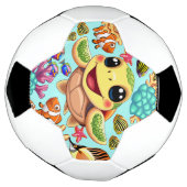 かわいいウミガメの赤ちゃん サッカーボール (回転)