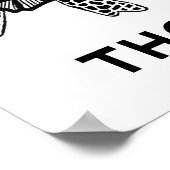 かわいいウミガメカスタマイズ可能なベビー名芸術 ポスター (角)