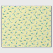 かわいいウミガメ赤ちゃんシャワーかわいい ラッピングペーパー (フラット)