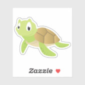 かわいいウミガメ シール (シート)