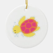 かわいいウミガメ セラミックオーナメント (正面)