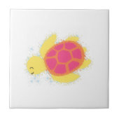 かわいいウミガメ タイル (正面)