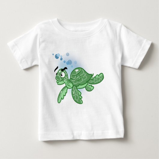 かわいいウミガメ ベビーTシャツ (正面)
