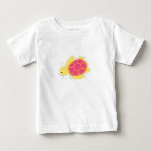 かわいいウミガメ ベビーTシャツ
