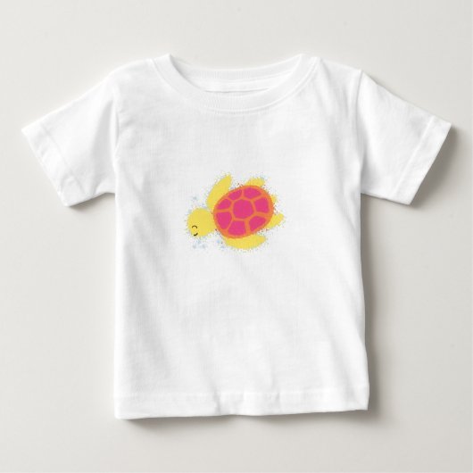 かわいいウミガメ ベビーTシャツ (正面)