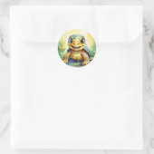 かわいいウミガメ ラウンドシール (バッグ)