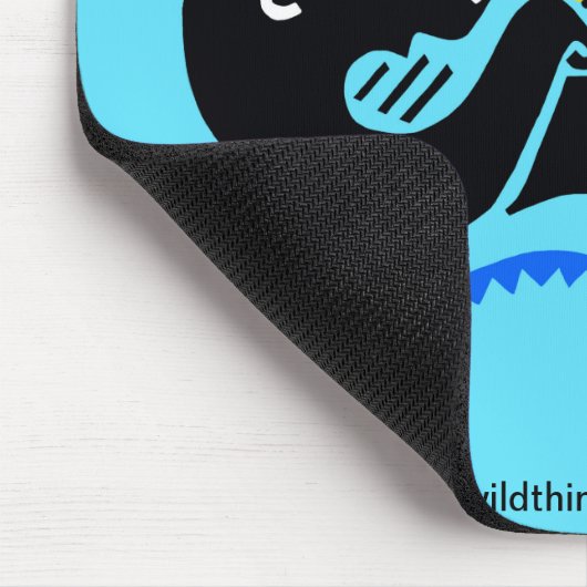 かわいいウミガメ – 絶滅危惧動物 – ブルーマウスパッド マウスパッド (コーナー)