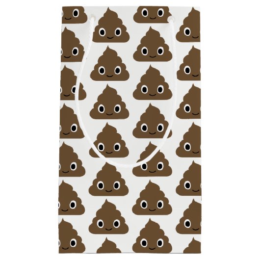 かわいいウンチパターン- Doo Dooの愛らしい山 スモールペーパーバッグ (正面)