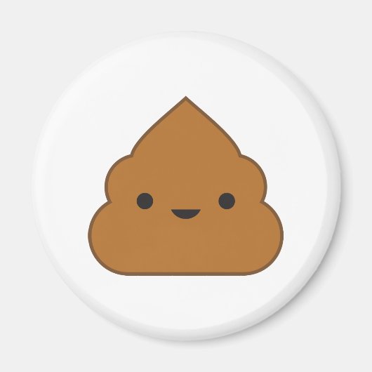 かわいいウンチ冷蔵庫用マグネット マグネット (正面)