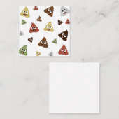 かわいいウンチ絵おもしろい文字の贈り物アイディア エンクロージャーカード (正面/裏面)