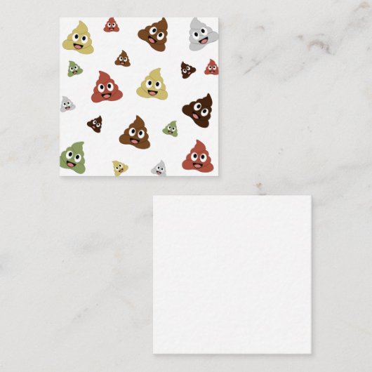 かわいいウンチ絵おもしろい文字の贈り物アイディア エンクロージャーカード (正面/裏面)