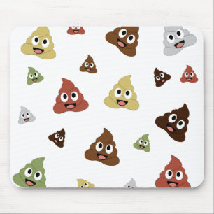 かわいいウンチ絵おもしろい文字の贈り物アイディア マウスパッド