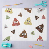 かわいいウンチ絵おもしろい文字の贈り物アイディア 薄葉紙 (クラフト)