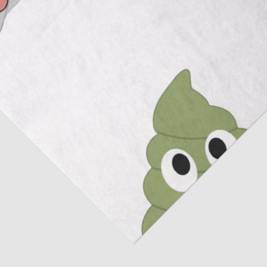 かわいいウンチ絵おもしろい文字の贈り物アイディア 薄葉紙 (詳細)