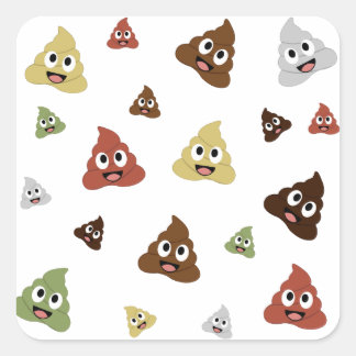かわいいウンチ絵文字おもしろいギフトアイディア スクエアシール