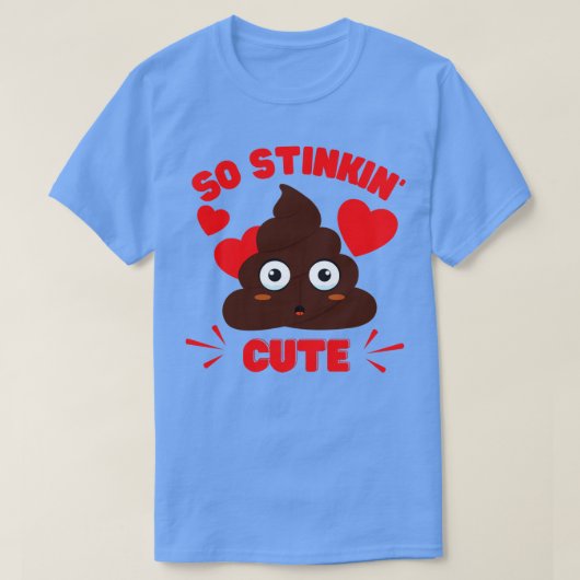 かわいいウンチ絵文字かわいい Tシャツ (デザイン正面)