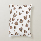 かわいいウンチ絵文字パターン アクセントクッション (裏面(縦))