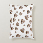 かわいいウンチ絵文字パターン アクセントクッション (正面(垂直))