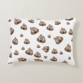 かわいいウンチ絵文字パターン アクセントクッション (裏面)