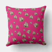 かわいいウンチ絵文字パターン クッション (裏面)