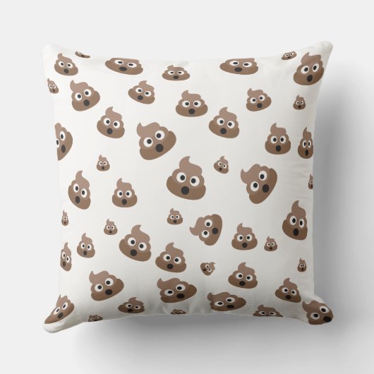 かわいいウンチ絵文字パターン クッション (裏面)