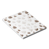 かわいいウンチ絵文字パターン ノートパッド (アングル)