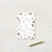かわいいウンチ絵文字パターン ポストイット (デスク上)
