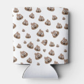 かわいいウンチ絵文字パターン 缶クーラー (裏面)