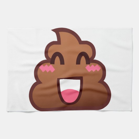 かわいいウンチemojis キッチンタオル (横)