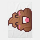 かわいいウンチemojis キッチンタオル (縦)