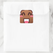 かわいいウンチemojis スクエアシール (バッグ)