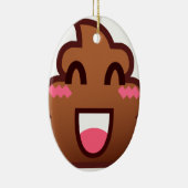 かわいいウンチemojis セラミックオーナメント (右)