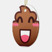 かわいいウンチemojis セラミックオーナメント (左)