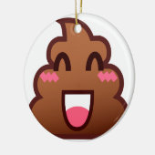 かわいいウンチemojis セラミックオーナメント (左)
