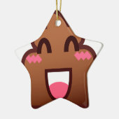 かわいいウンチemojis セラミックオーナメント (左)