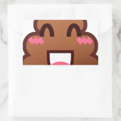 かわいいウンチemojis 長方形シール (バッグ)