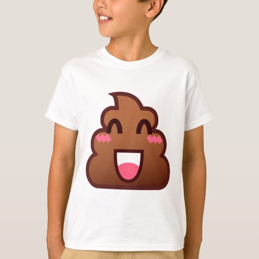かわいいウンチemojis tシャツ (正面)