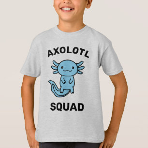 かわいいウーパールーパーのグループ カスタマイズ可能なピンク色のデザイン Tシャツ