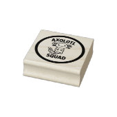 かわいいウーパールーパーのチーム カスタマイズ ブラックデザインTシャツ ラバースタンプ (スタンプ)