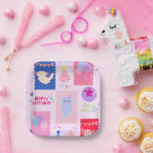 かわいいウーパールーパーの誕生日 ペーパープレート (パーティー)