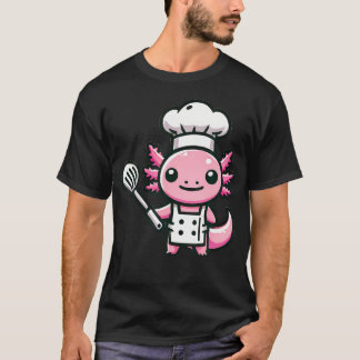 かわいいウーパールーパーシェフ Tシャツ