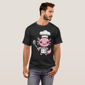 かわいいウーパールーパーシェフ Tシャツ (正面フル)