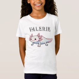 かわいいウーパールーパー女子のオリジナルTシャツ Tシャツ