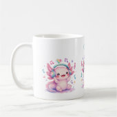 かわいいウーパールーパー コーヒーマグカップ (左)