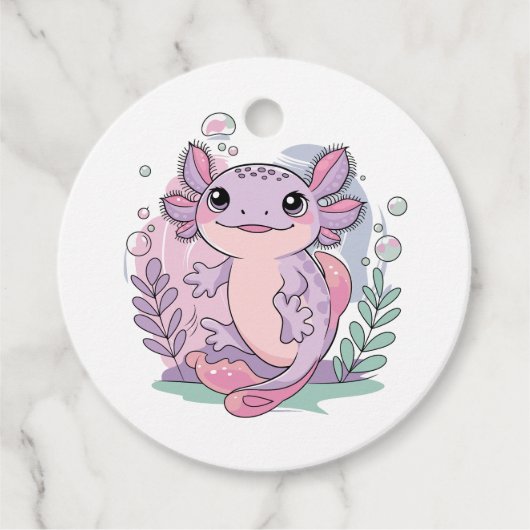 かわいいウーパールーパー フェイバータグ (正面)