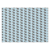 かわいいウールのマンモス漫画イラストレーション テーブルクロス (正面(横))