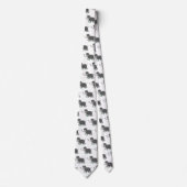 かわいいウールのマンモス漫画イラストレーション ネクタイ (正面)