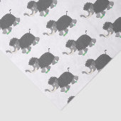 かわいいウールのマンモス漫画イラストレーション 薄葉紙 (詳細)