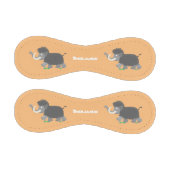 かわいいウールのマンモス漫画イラストレーション 野球ボール (パネル)